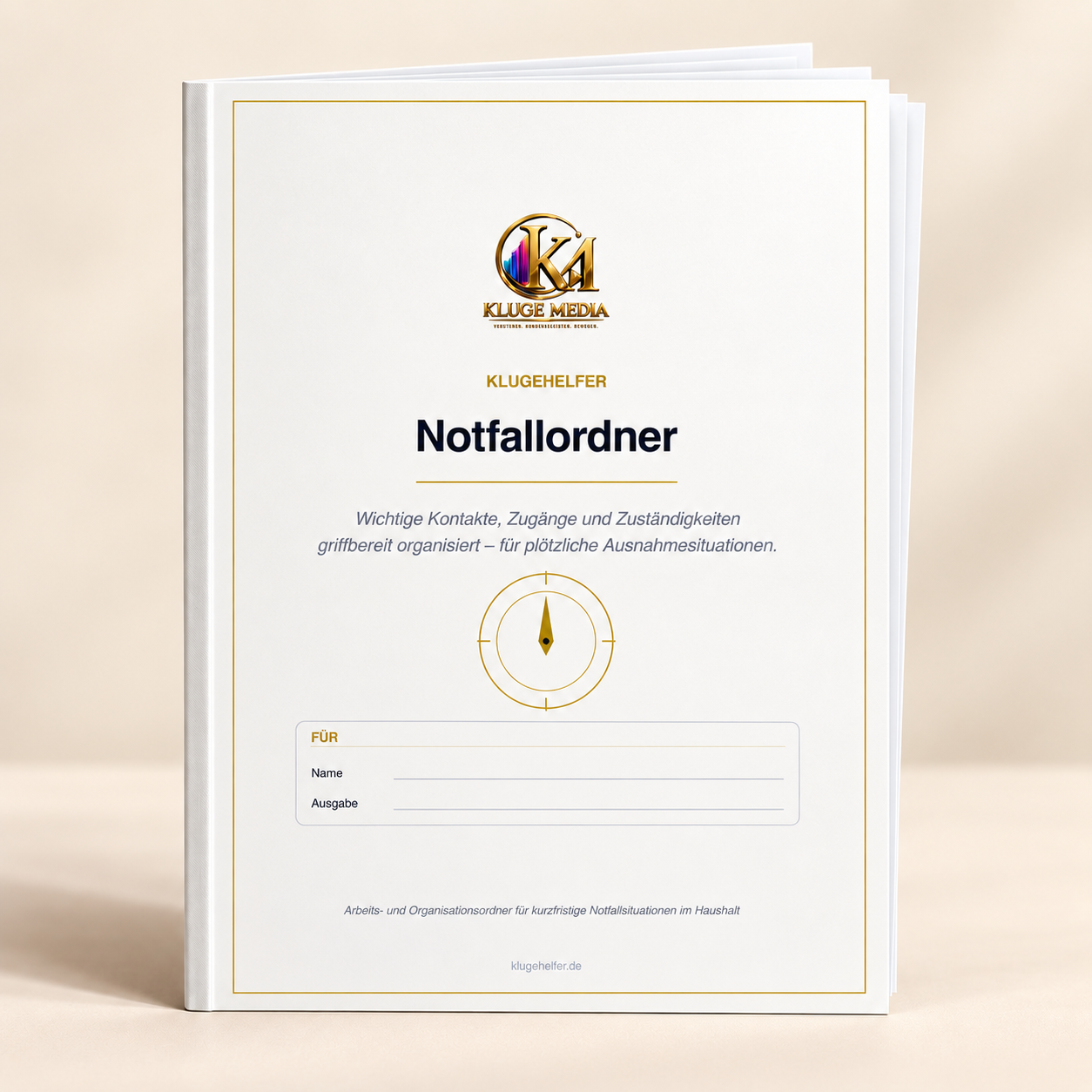 KlugeHelfer Notfallordner als digitaler PDF-Ordner