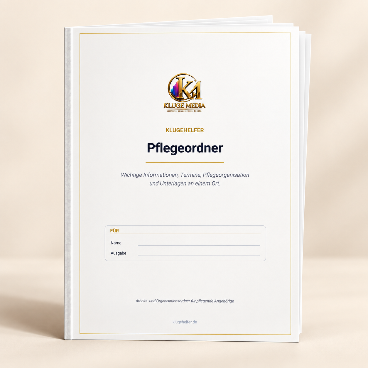 KlugeHelfer Pflegeordner als digitaler PDF-Ordner